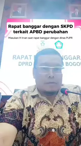Menyampaikan aspirasi masyarakat kabupaten bogor khususnya dari dapil 6 terkait pembangunan jalan bomang dan beberapa bantaran sungai yang longsor