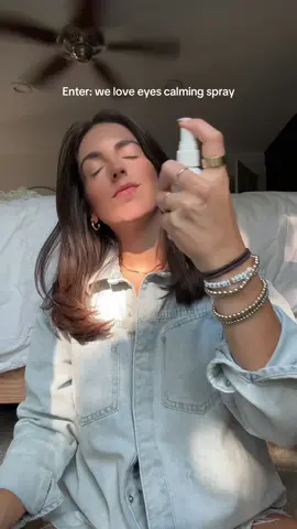 always have this spray by my side 🤍 calms my irritated eyes!! #dryeyes #eyecaretips #eyehealth #bluelight #redeyes 