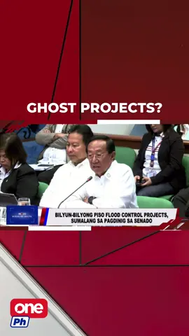 GHOST PROJECTS? Gumulong na ang pagdinig sa Senado kaugnay ng bilyun-bilyong pisong flood control projects. Nasabon sa palpak na mga proyekto ang mga kontratista at DPWH. | via #MOJO Marymon Reyes #MukhaNgBalita  #oneph #newsph #SocialNewsPH
