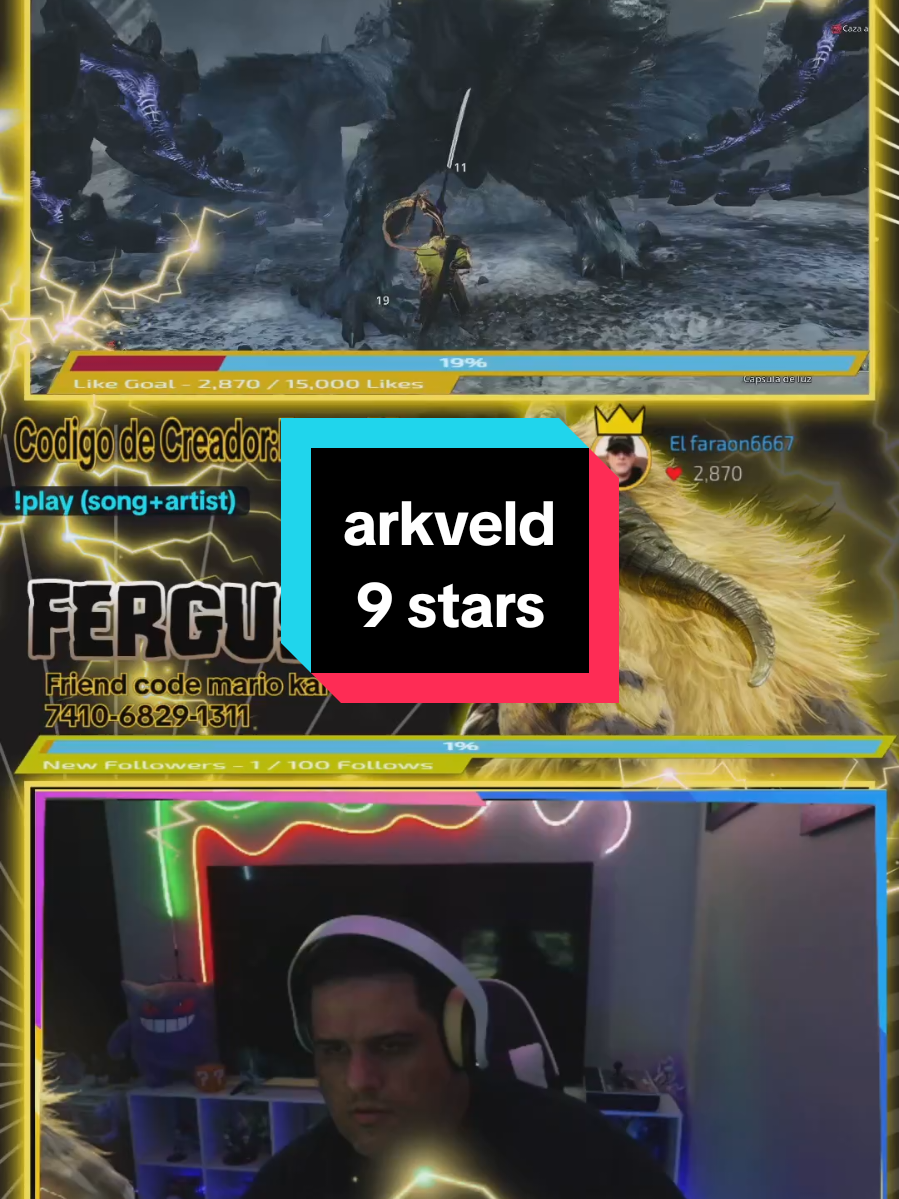 Arkveld 9 stars#tiktoklive #livehighlights#monsterhunterwildsgameplay 