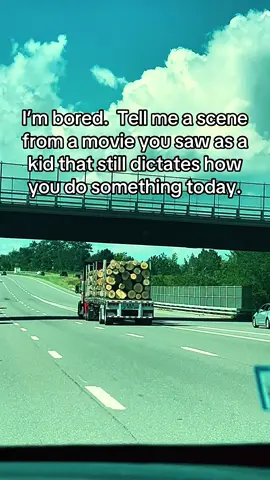 I’ll go first.  I will drive as fast as possible and as far away from a truck with logs because of Final Destination.   Thanks Jeffrey Reddick.   #logscene #finaldestination 