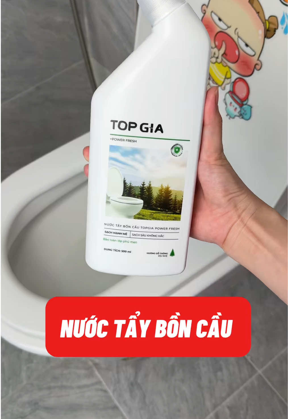 Nước tẩy bồn cầu Topgia #ngandecor #dogiadung #nuoctayboncautopgia #topgia 