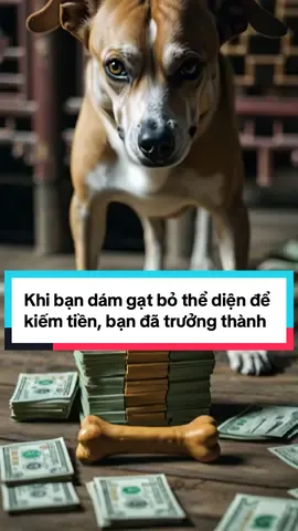 Khi bạn dám gạt bỏ thể diện để kiếm tiền là bạn đã trưởng thành. Khi bạn dùng tiền để giành lại thể diện là bạn đã thành công. Khi bạn chỉ cần dùng thể diện mà đã có thể kiếm tiền, là bạn đã trở thành một nhân vật thực thụ. #trietlycuocsong #baihoccuocsong #sachhay 