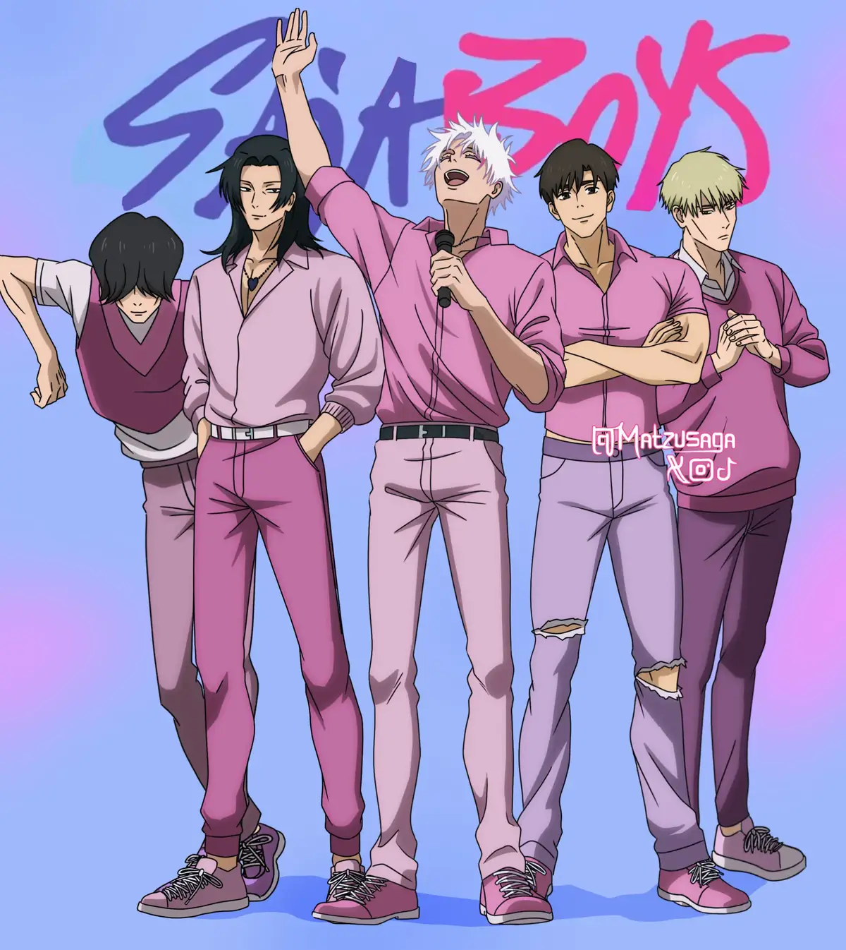 The Saja Boys: -Jinu as Gojo -Romance as Geto -Abby As Haibara  -Baby as Nanami -Mystery as Ijichi If you want more please consider to follow me also leave a like and share it means a lot to me Thank you pookies see you  next post #JujutsuKaisen #jjk #gojo #Geto #nanami 