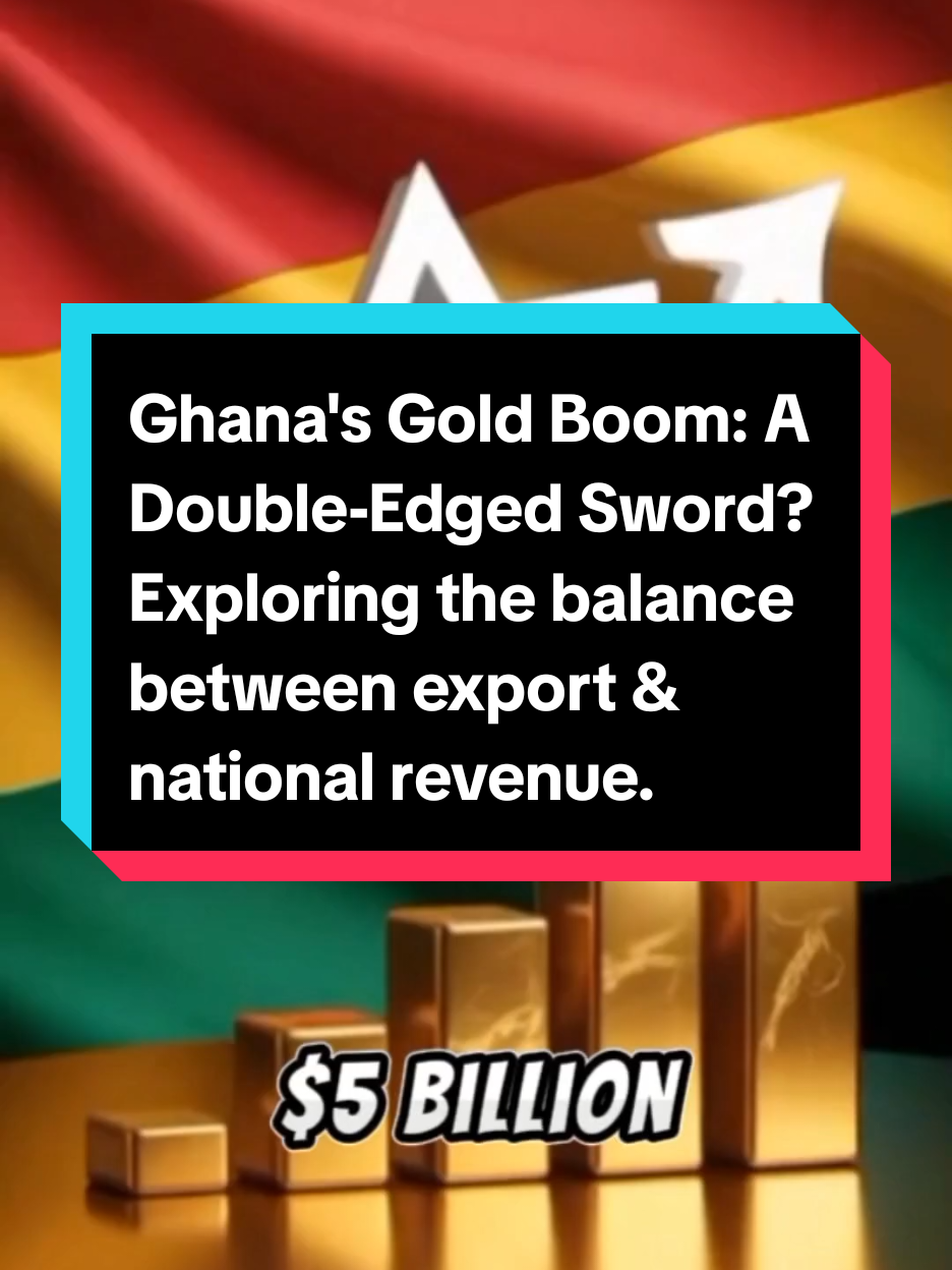 Ghana's gold exports have soared in 2025, but is the nation saving enough for its future? Explore the implications of Ghana's gold reserve strategy.  #fyp#GhanaGold #EconomicStrategy #GoldReserves #Ghana 