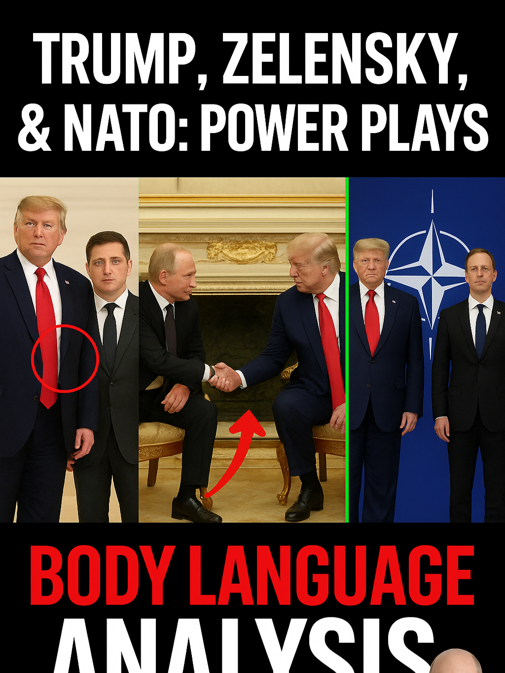 Trump, Zelensky, NATO: Hidden Signals of Control #trump #zelenskyy #BodyLanguage #FYP #ForYou