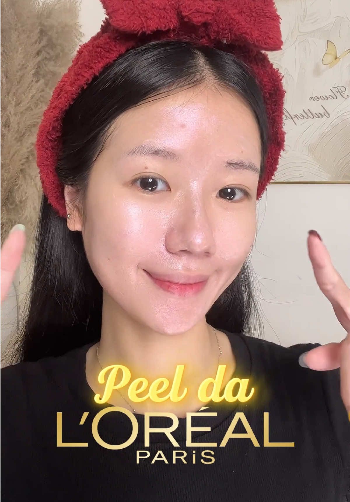 Ce nào thử peel da hồng nhà #lorealparis chưaaa 😝 #peelingserum #peelda #loreal #lorealpeeltoglow 