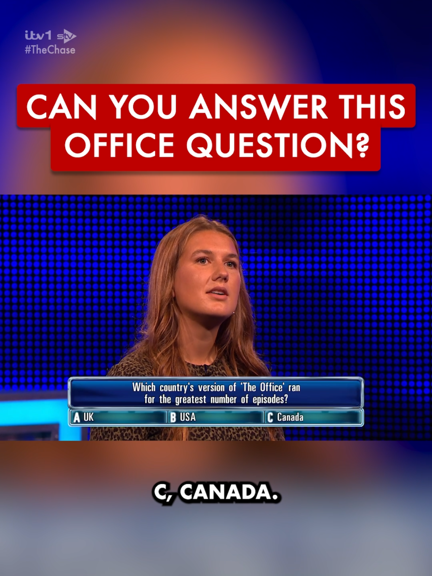 Can This Contestant Get This Office Question Right? 😳 👉 Follow For More 👈 #TheChase #fyp #Viral
