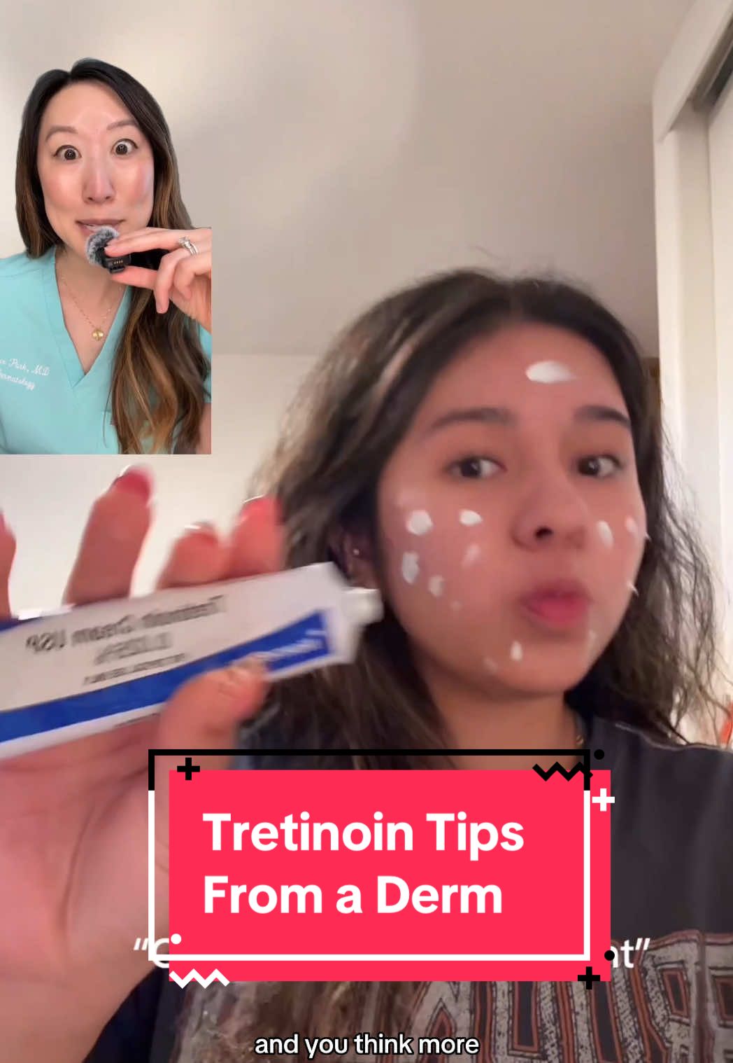 #stitch @Kaylee One of the biggest mistakes I see with tretinoin? Thinking that using more will give you better results. The truth: a pea-sized amount is all you need for your whole face. Using extra only increases irritation and wastes product. Consistency > quantity when it comes to retinoids. 🌱 #skincare #tretinoin #spillingtheteawithmd 