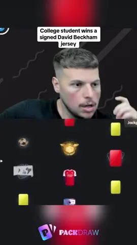 College student wins a signed David Beckham jersey #kickstreaming 