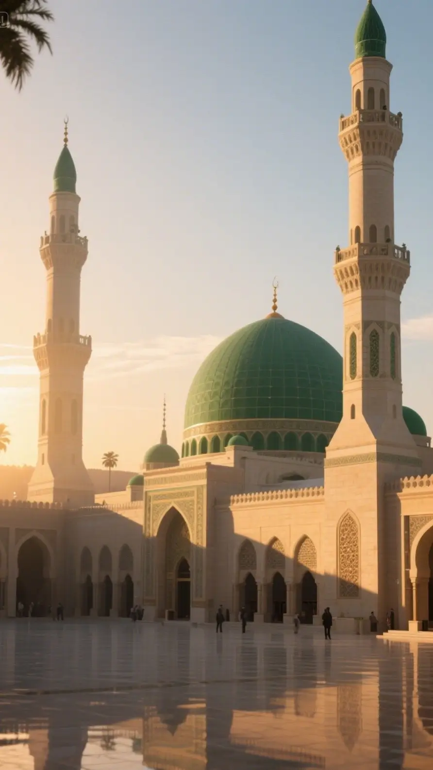 This image captures the majestic beauty of Masjid al-Nabawi, the Prophet's Mosque, located #unfrezzmyaccount #viral #trading #naatstatus #mashallah #foryoupageofficiall❤️❤️tiktoklover 