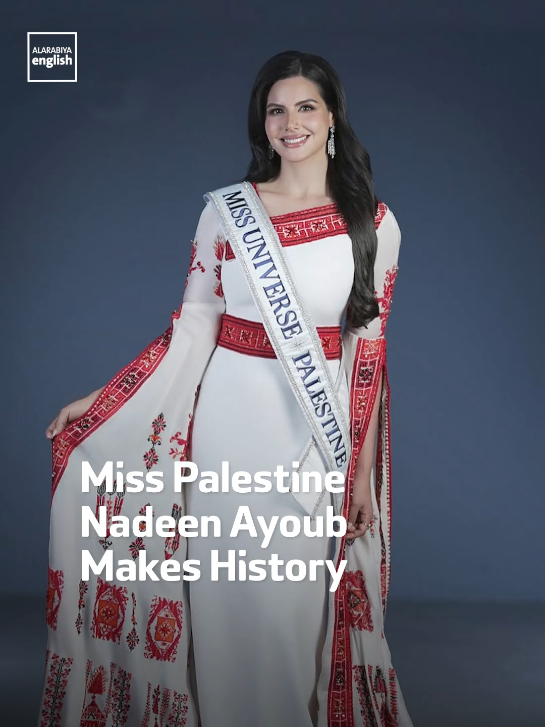 For the first time in history, Miss Palestine Nadeen Ayoub will represent Palestine at the Miss Universe pageant, a moment that comes as global calls grow for recognition of a Palestinian state. #Palestine #MissUniverse2025