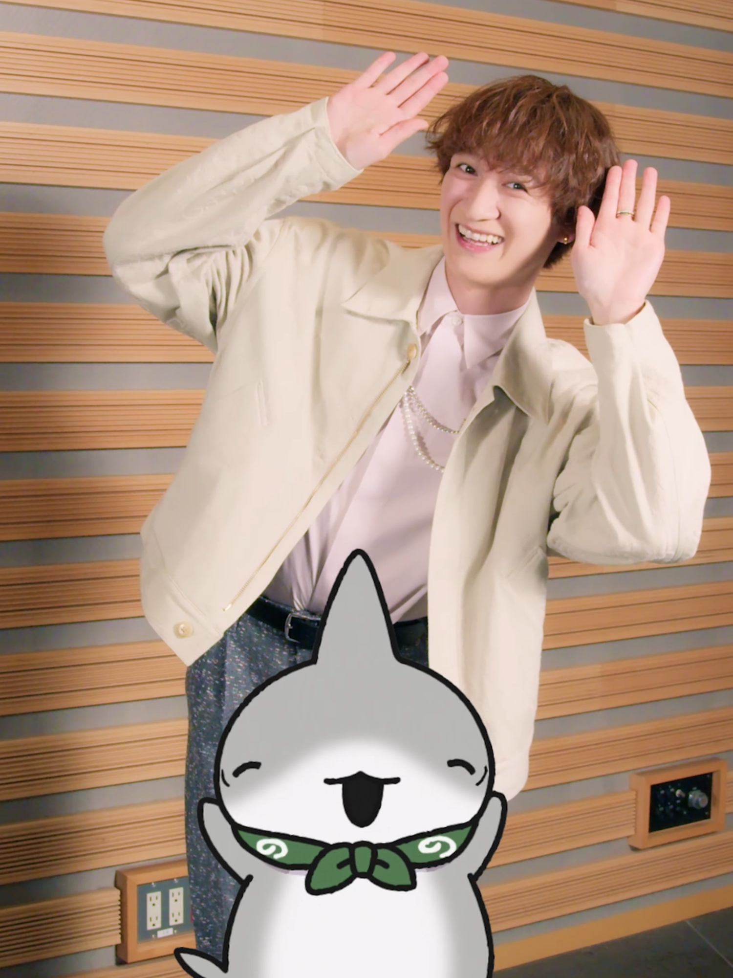#宮田俊哉 さんが #子ザメちゃんダンス に挑戦🦈🎤 ぜひマネして踊ってみてね🦈　 アニメ『#おでかけ子ザメ 』エンディング曲「よりみち」と合わせてお楽しみください！