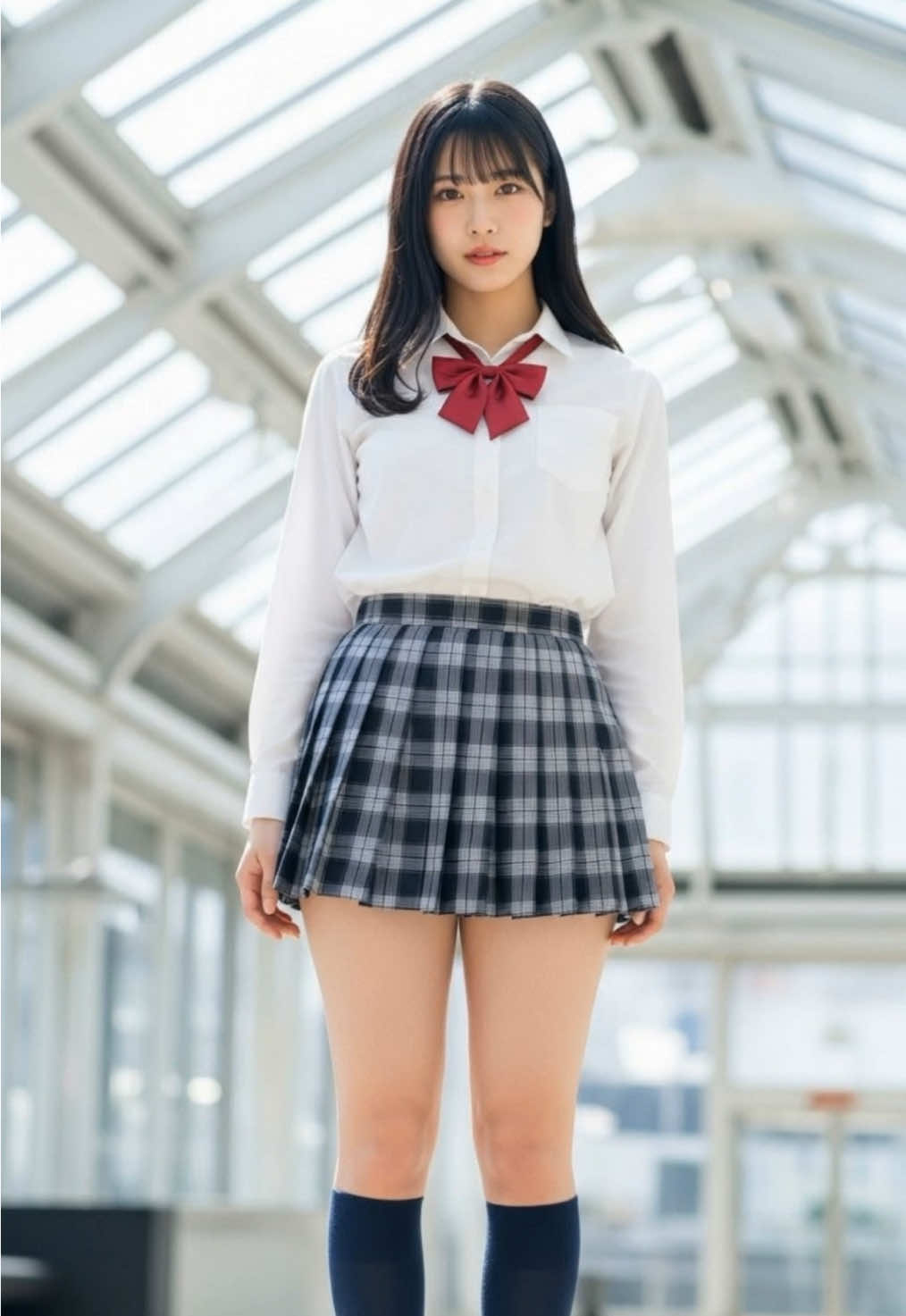 スタイルいいでしょ？ #ai #jk #ミニスカ #アイドル #可愛い女の子 