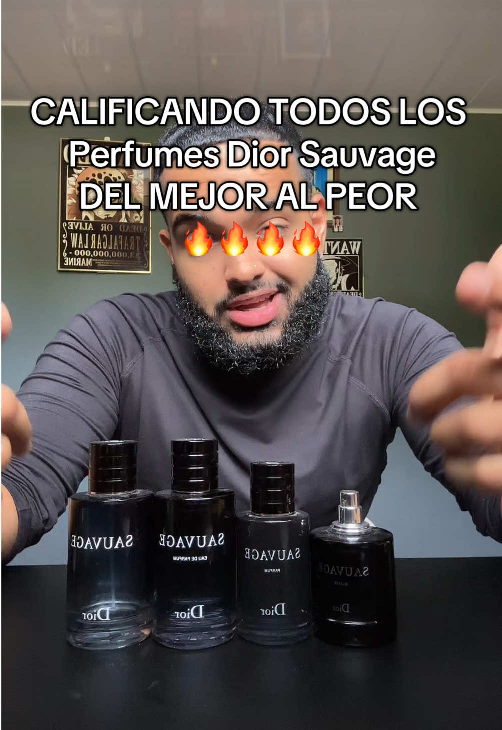 Calificando todos los perfumes Dior de la línea Sauvage 🔥🔥 #parati #perfumetiktok #fragancias #perfumesmasculinos #perfumes 