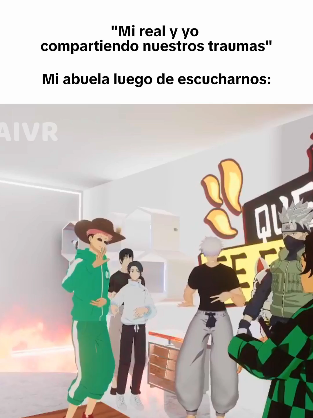 Mis traumas, mis chistes #itadori #tanjiro #jujutsukaisen #jjk #kimetsunoyaiba #vr #vrchat #humor #otakus #otakuboy #otakulife #otakugirl #otakulife #otakumeme #animefyp #animeboy #animegirl #animefan #gamerentiktok #mitojai #mitojaivr