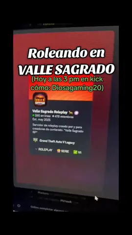⚠️⚠️Aviso importante me mudare a valle sagrado gentita #vallesagrado  #zeeinevent #rollplay #diosagaming #live 