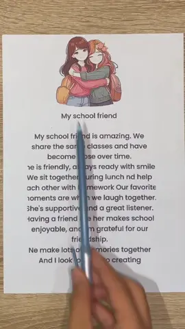 my school friend #school #LearnOnTikTok #viral #fyp #dailyenglish 