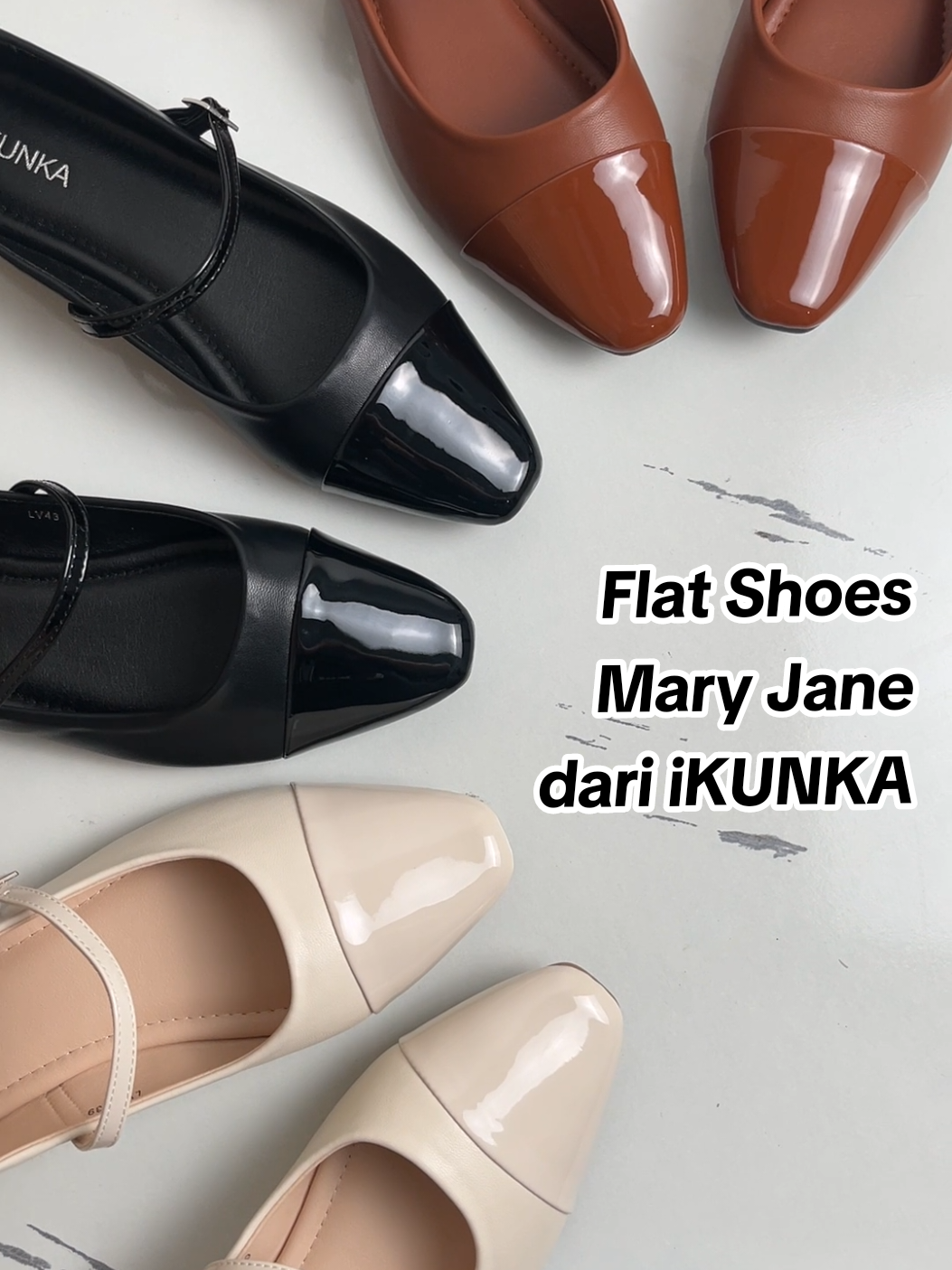 Udah liat Flat Shoes model Mary Jane dari iKUNKA belum? #flatshoes #maryjane #flatshoesmaryjane #sepatuwanita #ikunka 