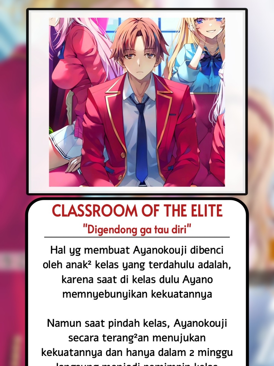 Keknya emang cocok di kelas D #classroomoftheelitev2y3 #anime #horikitasuzune #ichinosehonami #ayanokojikiyotaka #classroomoftheelite #fyp #booapp 