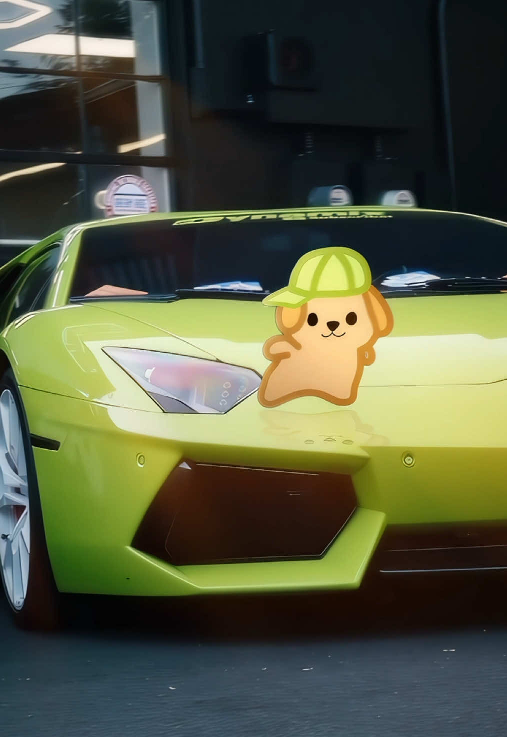 Drop name suggestions for him down below! . . . . . #trending #lamborghiniaventador #dog #dance #caredit 