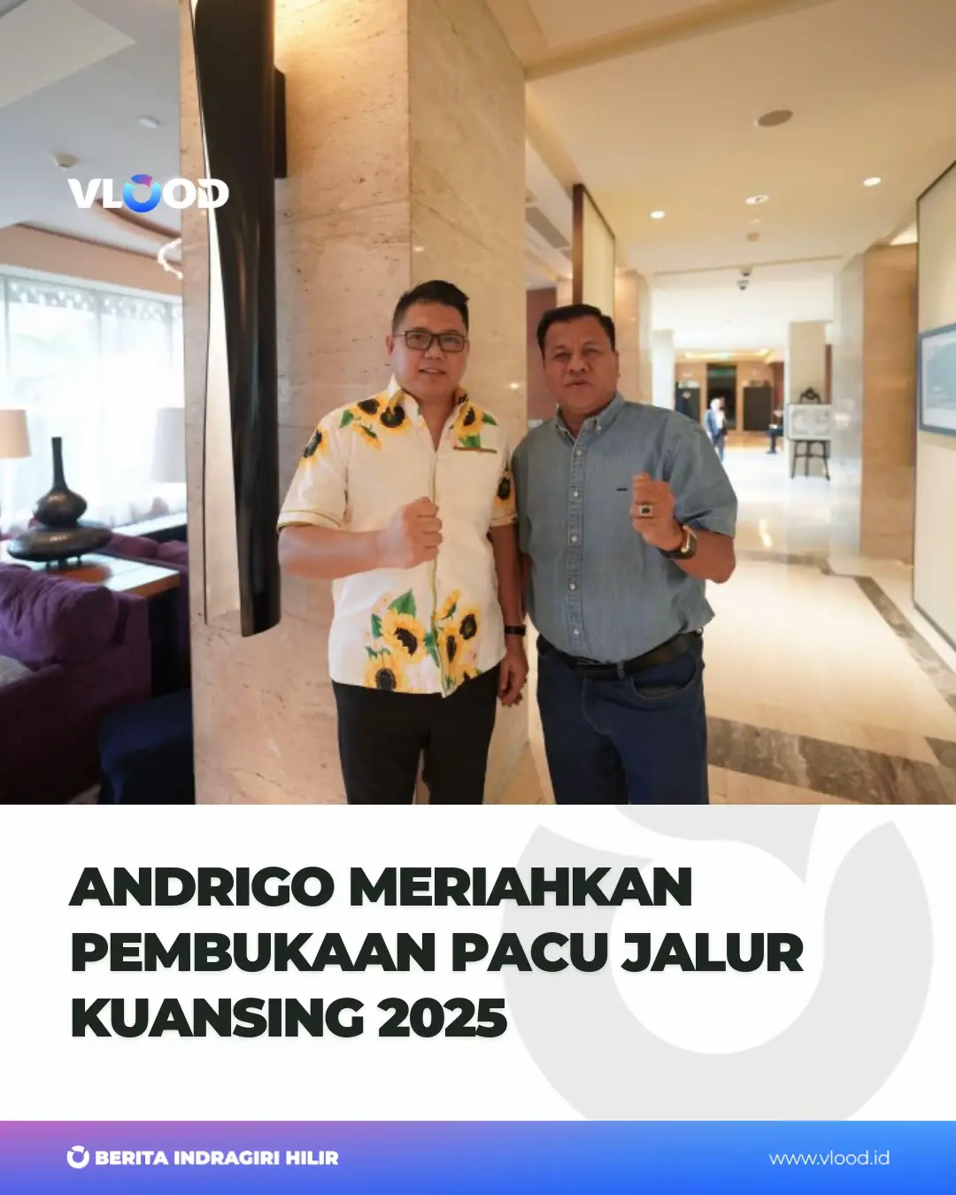 VLOOD.ID - Event budaya terbesar di Kabupaten Kuantan Singingi, Pacu Jalur, kembali menjadi pusat perhatian masyarakat. Bukan hanya karena kemeriahan lomba tradisional yang sarat nilai sejarah dan budaya, tetapi juga karena kehadiran artis asal Riau, Andrigo, yang tampil memeriahkan pembukaan Pacu Jalur Kuansing 2025. Sebelumnya, Andrigo pernah menghibur masyarakat Kuansing pada penutupan Pacu Jalur tahun 2024. Kini, ia kembali hadir dengan semangat yang sama, menyatukan musik dan tradisi dalam satu panggung kebanggaan masyarakat Riau. “Ini kerja yang luar biasa antara Pak Bupati, seluruh OPD, masyarakat Kuansing, dan juga para konten kreator. Alhamdulillah, Igo senang bisa kembali hadir menghibur Kuansing,” ujar pelantun Pacar Selingan itu dengan penuh semangat. Lebih dari sekadar tampil, Andrigo juga menyampaikan pesan mendalam tentang kecintaannya terhadap budaya daerah. “Igo hadir kali ini sebagai bentuk rasa syukur dan bangga atas viralnya Pacu Jalur di Kuansing. Ini aset budaya dan tradisi yang dimiliki Indonesia. Melalui Pacu Jalur, dunia bisa mengenal Indonesia dari sisi adat dan budayanya,” tutup Andrigo. Kehadiran Andrigo bukan hanya menambah kemeriahan, tetapi juga menjadi simbol bahwa Pacu Jalur bukan sekadar lomba perahu, melainkan warisan budaya Riau yang mendunia. Sc: riaukarya