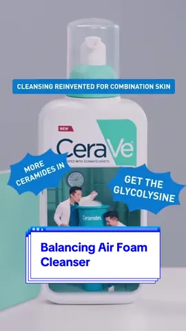 Meet our Balancing Air Foam Cleanser ✨💙 Designed for normal to combination skin — especially those managing oiliness & dryness at once. ✔️Lightweight, controls oil, cleanses impurities, & dermatologist-developed. 💙☁️ #CeraVe #FoamCleanser #SkincareRoutine