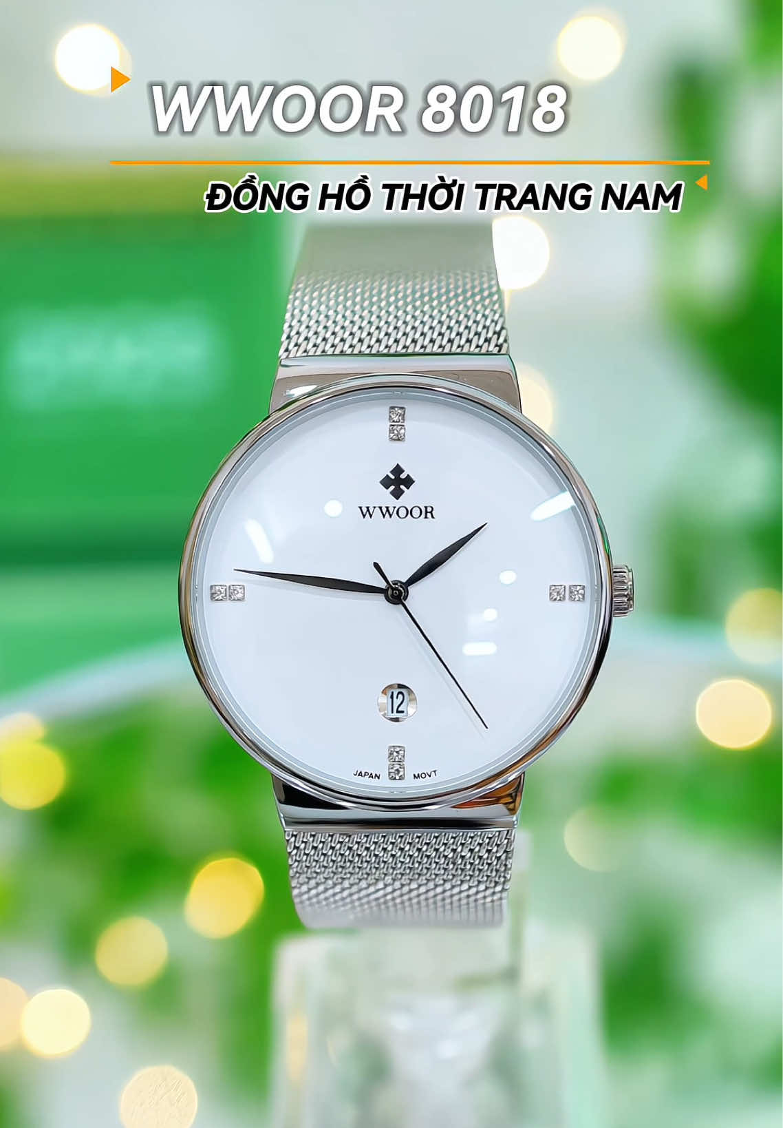 Đồng hồ thời trang nam wwoor thiết kế bo cong mềm mại #dongho #donghonam #donghothoitrang 
