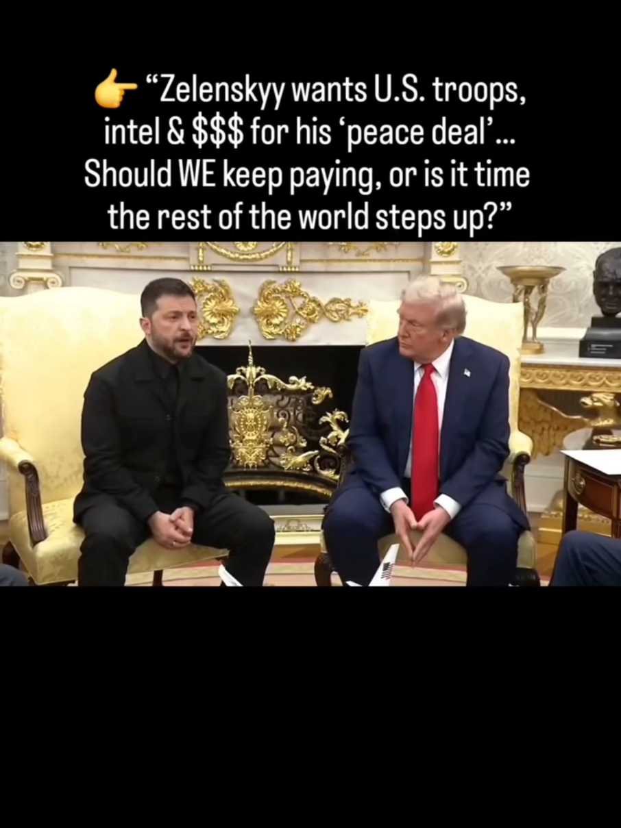 We’ve already shelled out $300 BILLION to Ukraine. Now Zelenskyy says he needs American troops, intelligence, and even more funding to make a peace deal with Russia work. I want the war to END, I want peace, but I do NOT want the U.S. carrying the entire burden. Other nations need to step in and do their part. What do YOU think? Should America keep footing the bill, or is it time we say “enough”? Drop your thoughts 👇 #UkraineWar #PeaceDeal #AmericaFirst #NoMoreFunding #Trump2025 