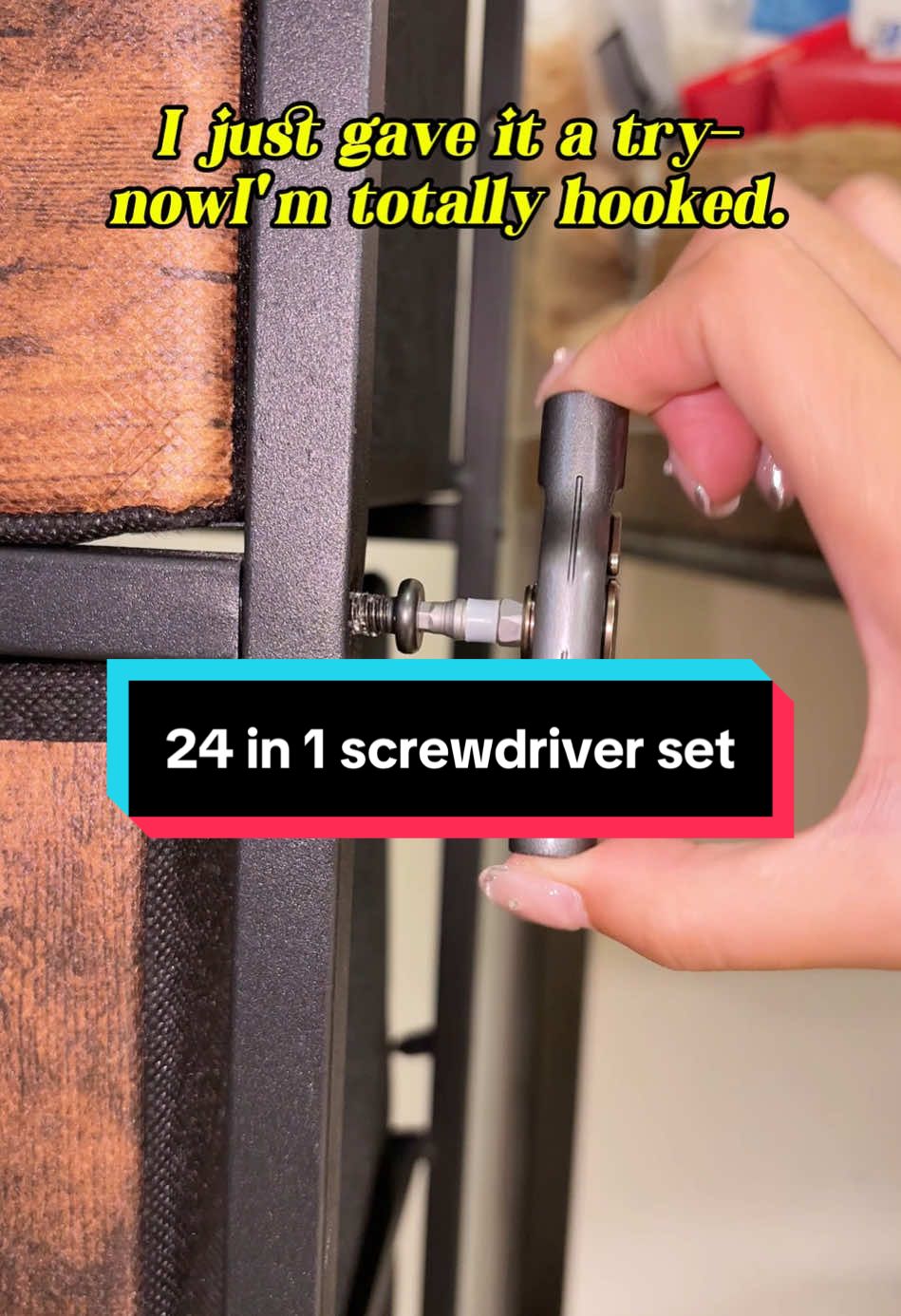 Handy tool kit for multiple uses around the house. #videowave #screwdriver #screwdriverkit #hometools #ratchet 