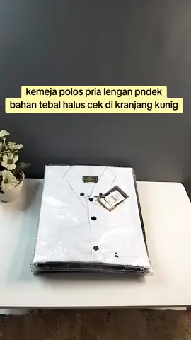 kemeja polos pria lengan pendek bahan tebal halus cek di kranjang kunig #kemeja #kemejapolos #kemejapria #kemejapremium 