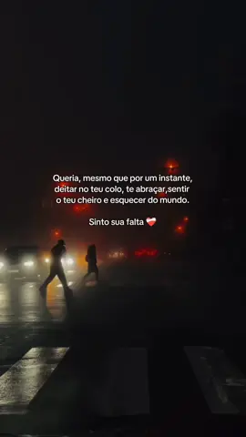 Queria, mesmo que por um instante, deitar no teu colo, te abraçar,sentir  o teu cheiro e esquecer do mundo. Sinto sua falta ❤️‍🩹 #saudade #abraco #solidao #relacionamento #foryoupage 