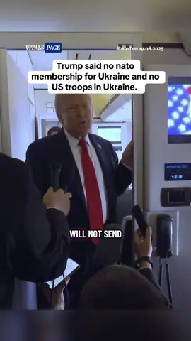 Trump said no nato membership for Ukraine and no US troops in Ukraine. #donaldtrump #ukraine #unitedstates #usa #news 