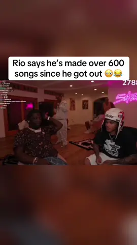 Rio says he’s made over 600 songs since he got out 😳😂 #fyp #viral #riodayungog #plaqueboymax 