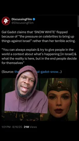 Now Ms #galgadot we are all allowed opinions but that don’t make em facts #greenscreen #snowwhite #snowwhitemovie #fyp 