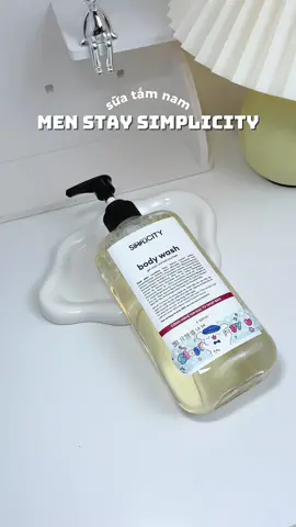 Sắm chai sữa tắm mới cho chồng iu #MenStaySimplicity #HairandBodyAdvanced #SachCoGu #suatamnam #thơm 
