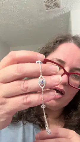 #tiktokshopfinds #evileyebracelet #silver925 #tiktokhopholidayhaul #giftsforher 