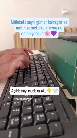 ✅1)Gözünü Ekrana Sabitle  *Klavyeye bakma alışkanlığını bilinçli şekilde kır.  *Hatalı da yazsan ekranı takip et zamanla kas hafızası gelişir. ✅2)Yazarken Sesli Oku (İçinden de Olur) *Kelimeyi yazarken onu sesli veya zihninde tekrar et *Beyin-göz-parmak üçlüsü daha hızlı bağ kurar ✅3)Hatalardan Korkma – Geri Silme!!! *Bilinçli pratiklerde silme tuşunu kullanma *Parmaklar zamanla doğru harfe gider  ✅4)Yazma Programları Kullan  *(Örn.10FastFingers, m5 bilişim...) *Süreli denemelerle kendini ölç. *Hız ve doğruluğunu takip et #fklavye #adliye #onparmak #katip #reelsinstagram 
