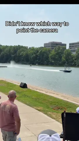 When the @Aquanuts are on the water, it’s hard to know where the action is coming from. They have you surrounded. #action #waterski #entertainment #incredible #performance 