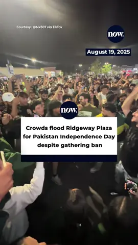 Crowds gathered in Mississauga's Ridgeway Plaza on Pakistan Independence Day, despite the municipality banning gatherings in the area ahead of the event. #Mississauga #PakistanIndependenceDay #Pakistan #GTA #Toronto