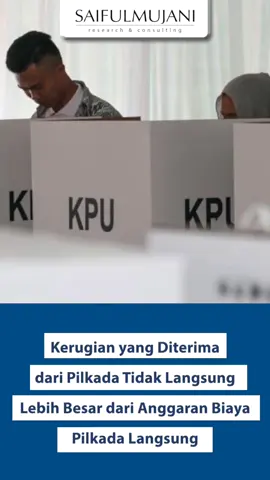 Peneliti SMRC, Saidiman Ahmad, menilai mahal tidaknya anggaran penyelenggaran pilkada langsung tergantung dari cara melihatnya.  Kalau dilihat secara nominal, memang nampak sangat besar. Namun jika dilihat dari manfaat atau konsekuensi yang akan ditimbulkan dari pilkada langsung, definisi mengenai mahal tidaknya anggaran itu menjadi berbeda. Simak paparan lengkanya di sini: https://youtu.be/fTd5Jc5Ys8w