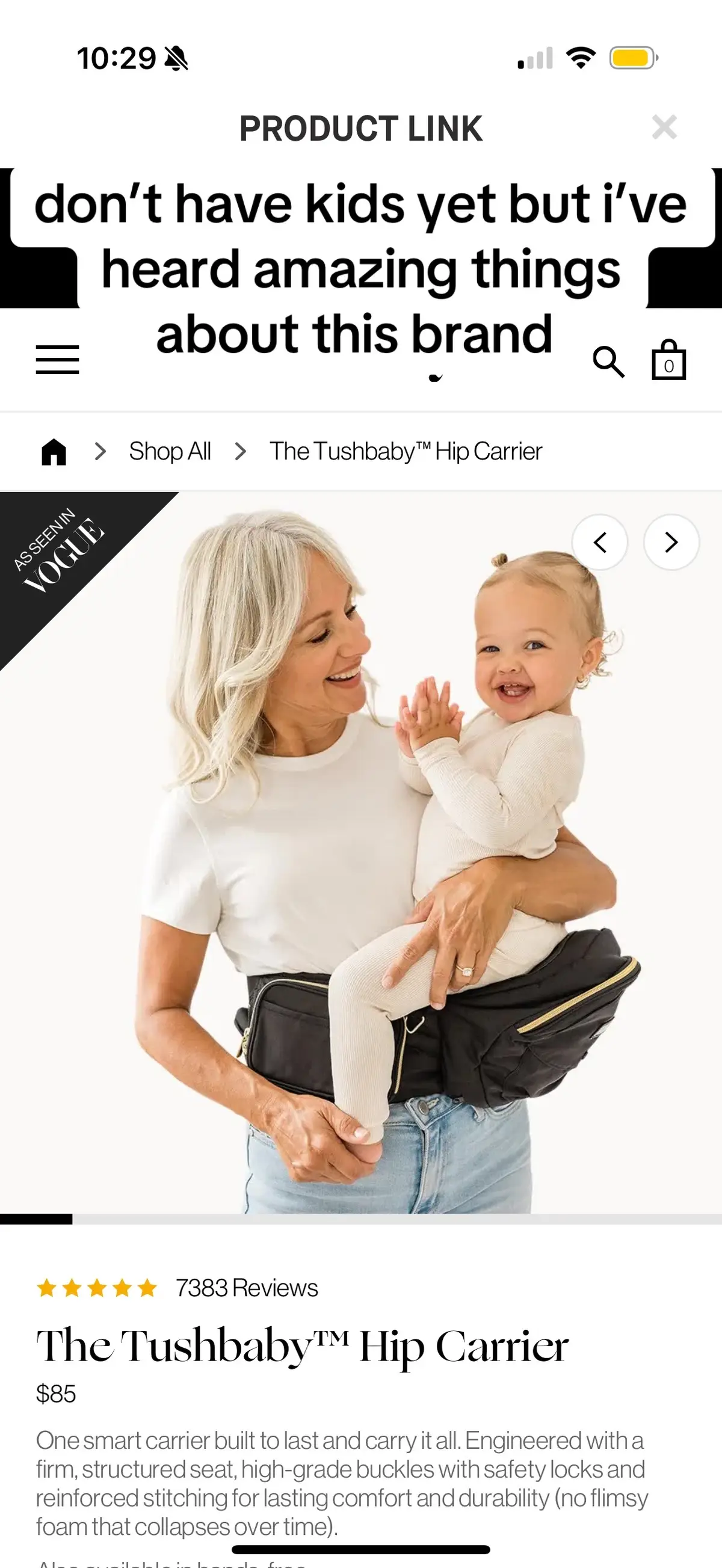 Use Promo Code: TUSHBABYSK @tushbaby #tushbabysummertime