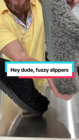 #heydude #fuzzyslippers 