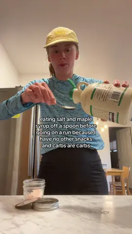 maple syrup 🔝 #preworkout #Running #runtok #runningfuel 