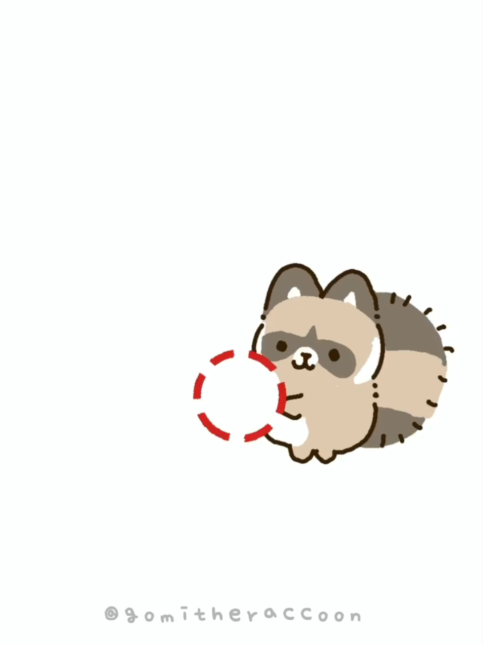 gomi the raccoon says hi :3!!!  #raccoon #interactive #silly #🦝 🦝 #funnyanimation  　　  　　     