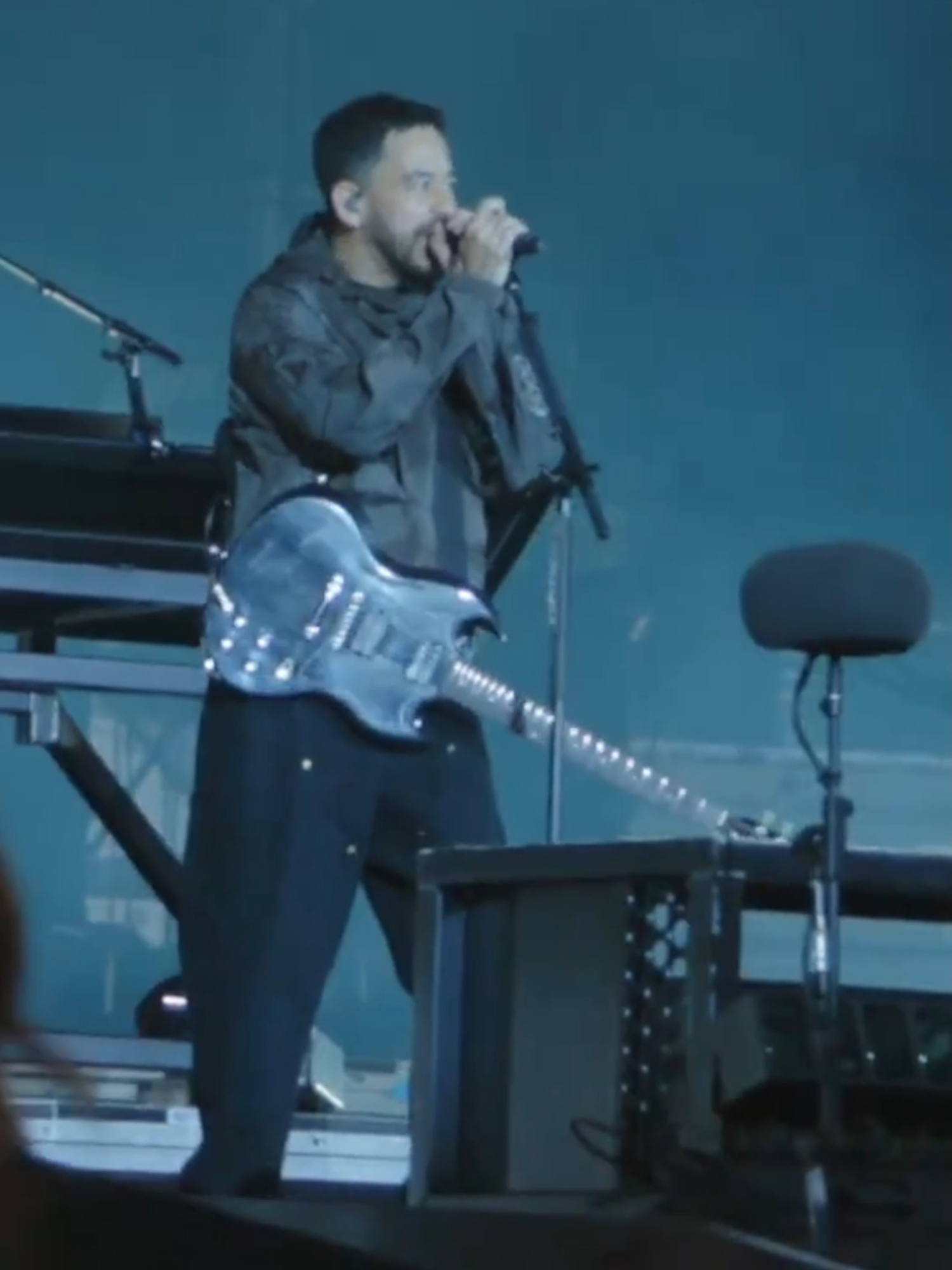 Linkin Park performing 
