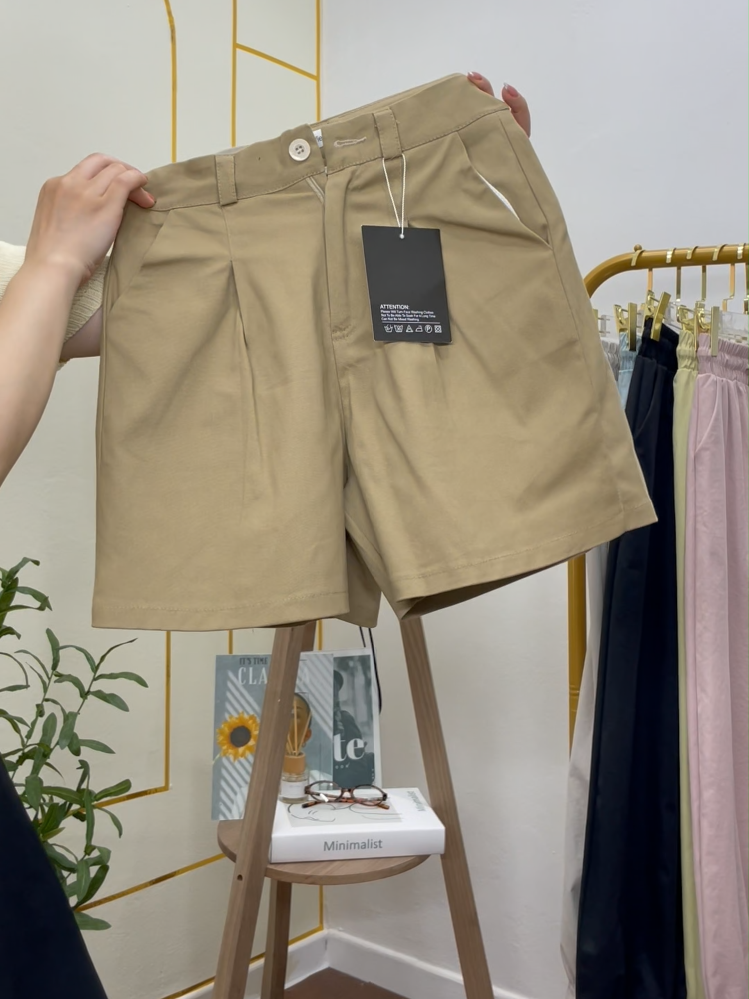Quần short nữ kaki dáng suông #sanphammoi #nhacxuhuong #quannu #quanshort