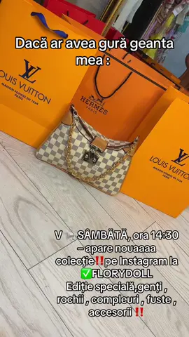 📢 SÂMBĂTĂ, ora 14:30 – apare nouaaaa colecție‼️pe Instagram la ✅FLORYDOLL  Ediție specială,