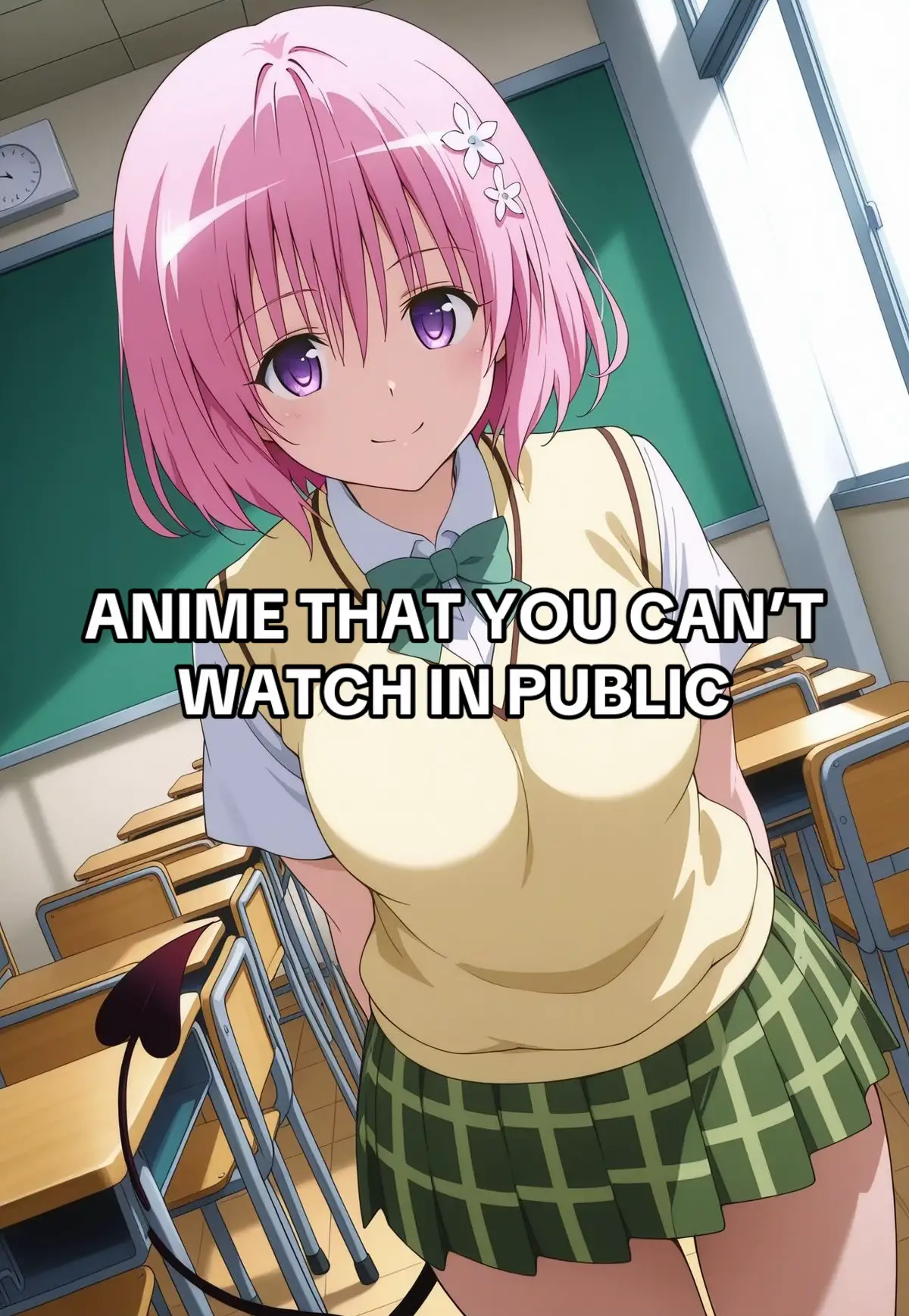 Anime that you can’t watch in public #anime #animerecommendations #toloveru #monstermusume #highschooldxd #thetestamentofsisternewdevil #chainedsoldier #gushingovermagicalgirls #masougakuenhxh #highschoolofthedead 