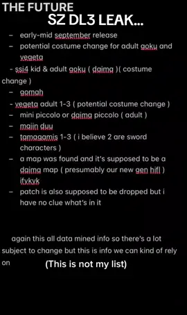 Here's the leak #fy #dragonballsuper #sparkingzerogameplay #dragonball #dragonballz 